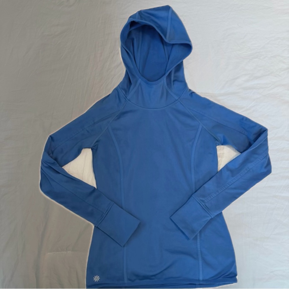Athleta Women's Blue Hooded Sweatshirt